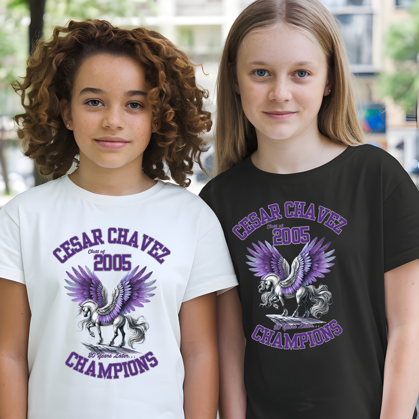 🎓KIDS Size Cesar Chavez High School Class of 2005 Reunion T-Shirt