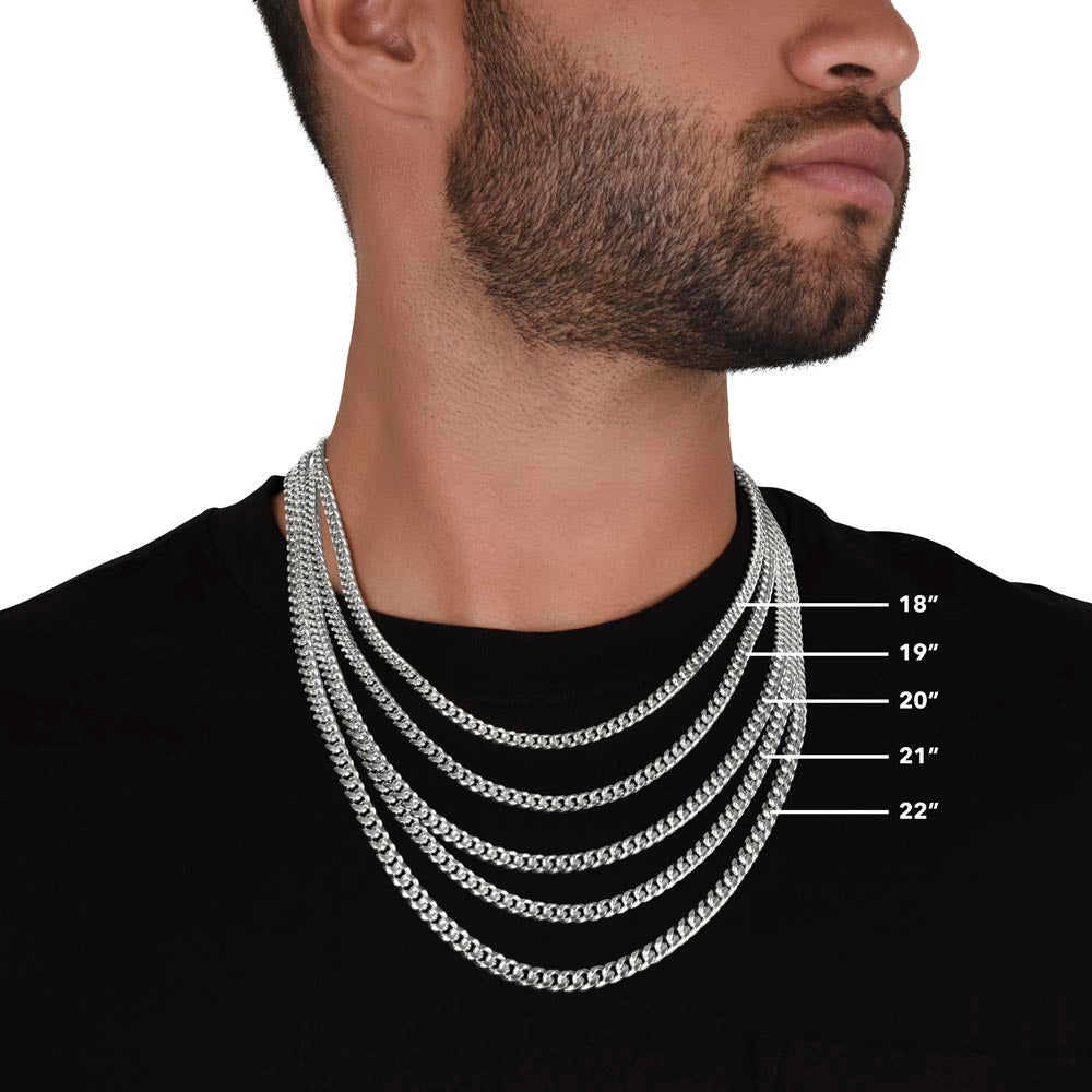 Cuban Link Chain Necklace, Gift, Boyfriend, Gift for Men, Wedding Anniversary Gift for Him …BUY NOW