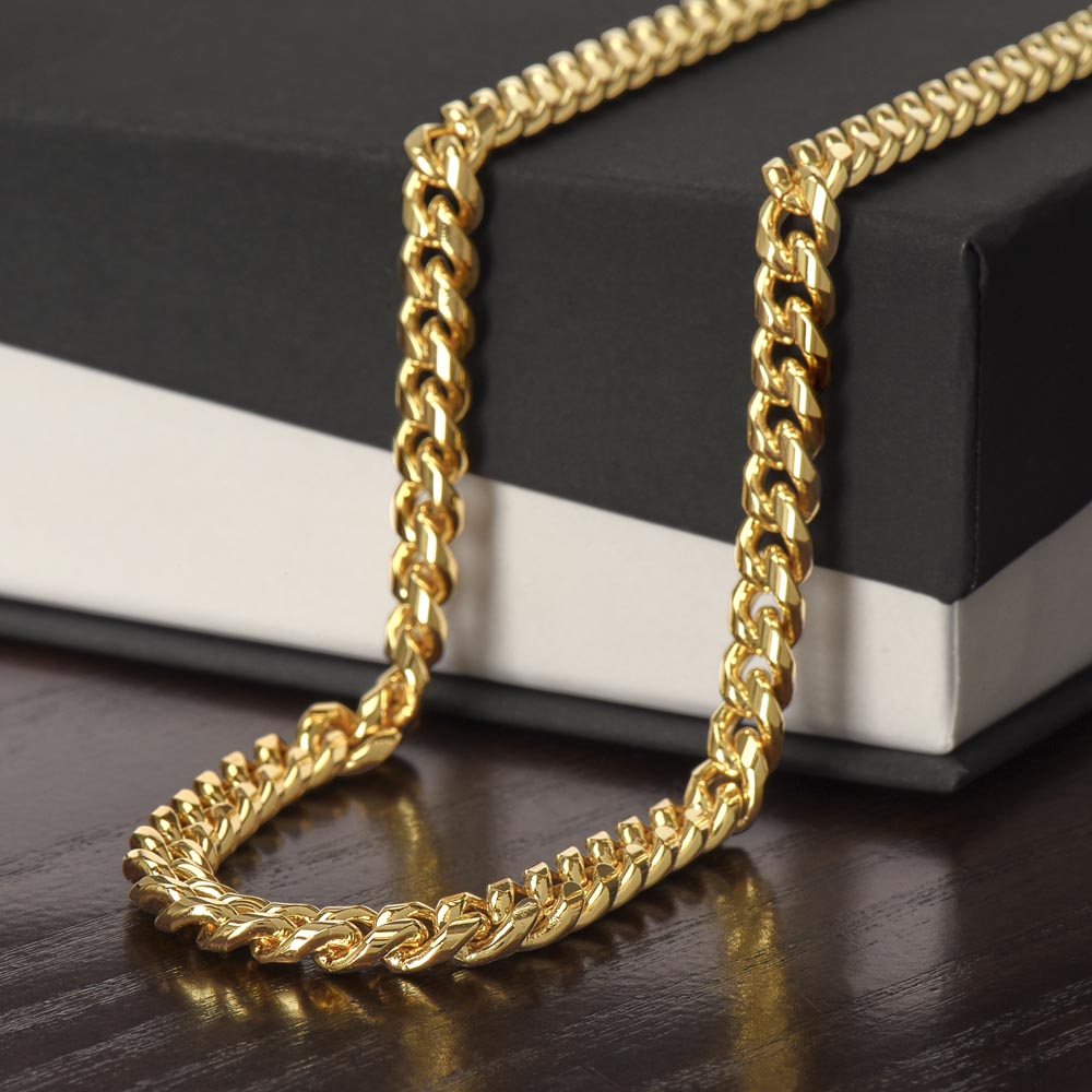 Cuban Link Chain Necklace, Gift, Boyfriend, Gift for Men, Wedding Anniversary Gift for Him …BUY NOW
