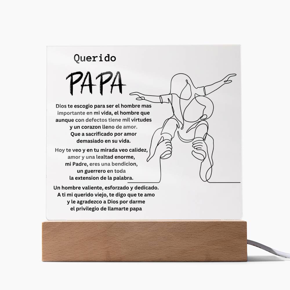 Querido Pa Pa - Mandrakesgroup™ Square Acrylic Plaque