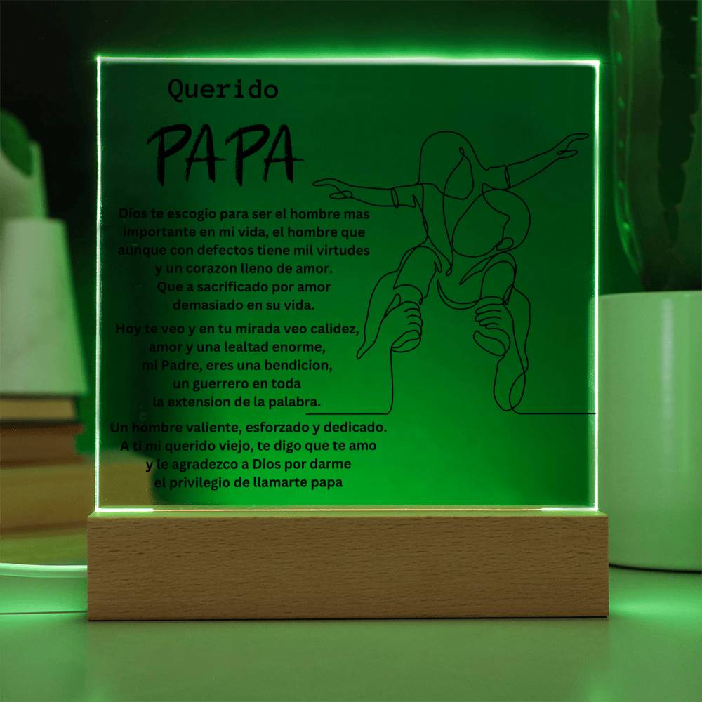 Querido Pa Pa - Mandrakesgroup™ Square Acrylic Plaque