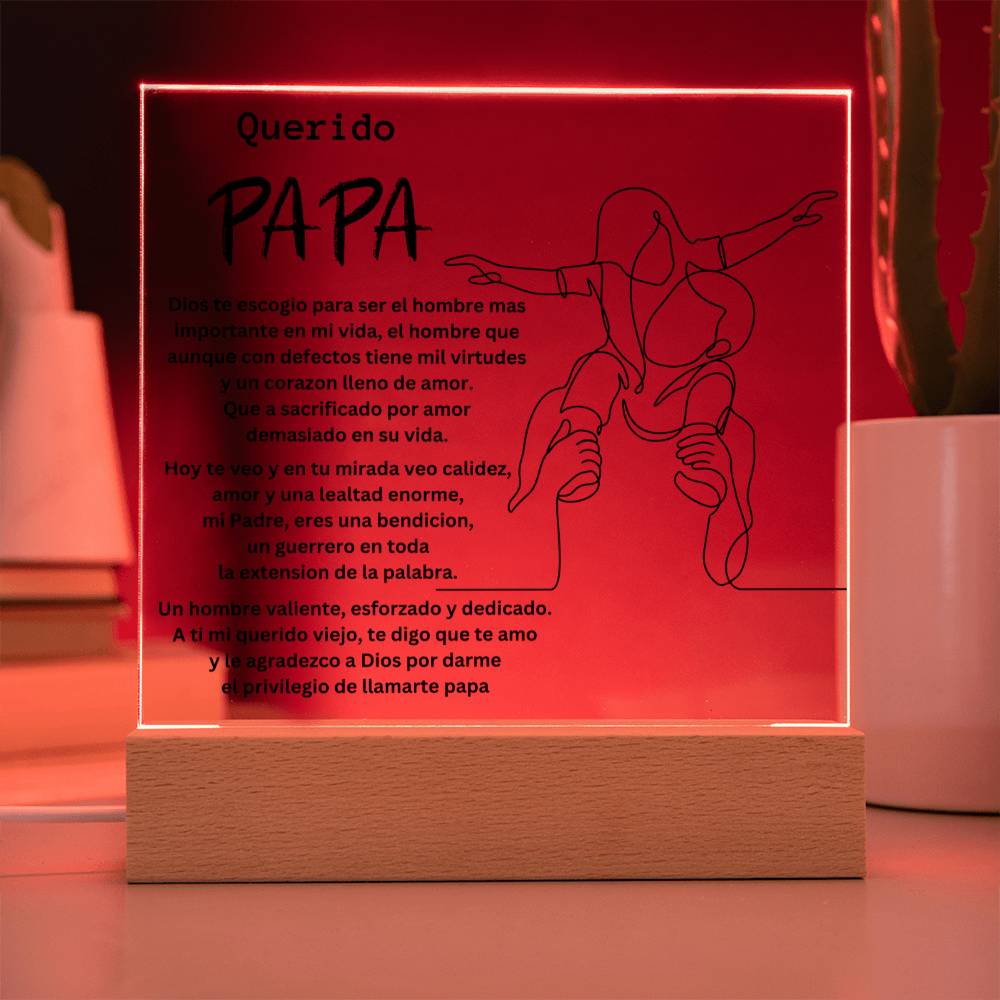 Querido Pa Pa - Mandrakesgroup™ Square Acrylic Plaque