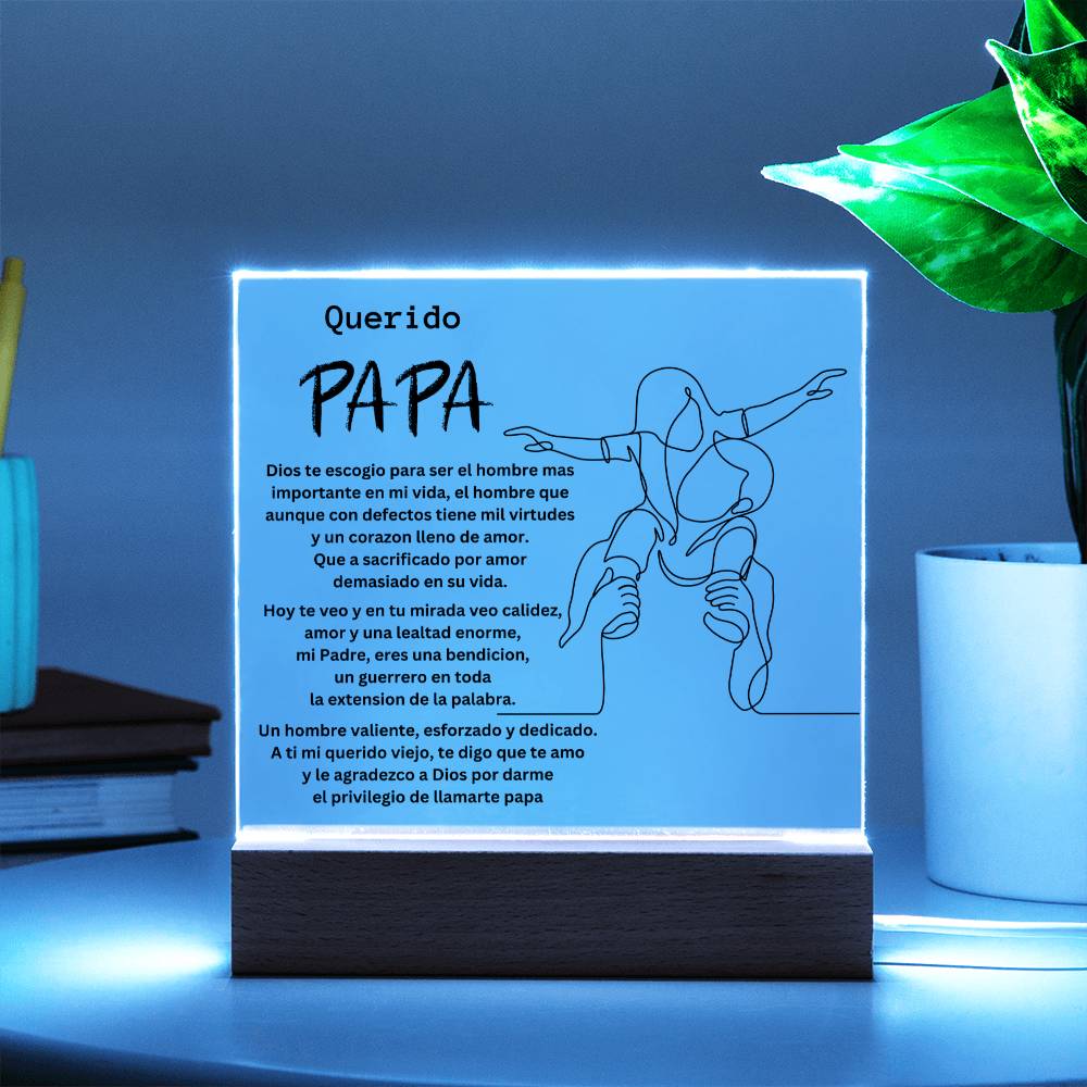 Querido Pa Pa - Mandrakesgroup™ Square Acrylic Plaque
