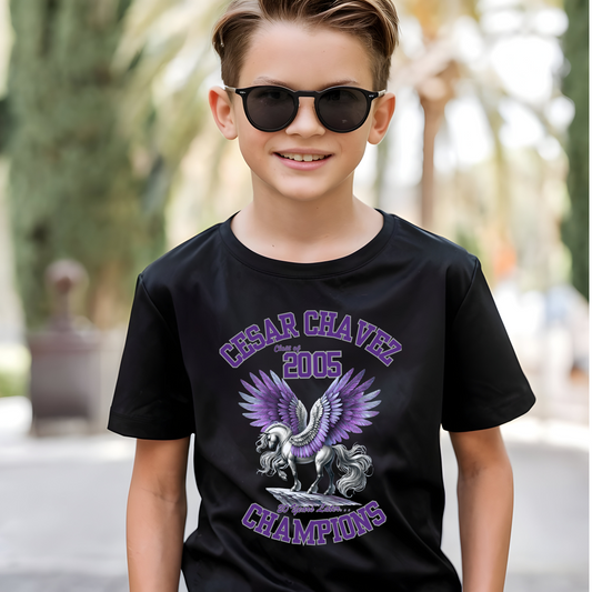 🎓KIDS Size Cesar Chavez High School Class of 2005 Reunion T-Shirt