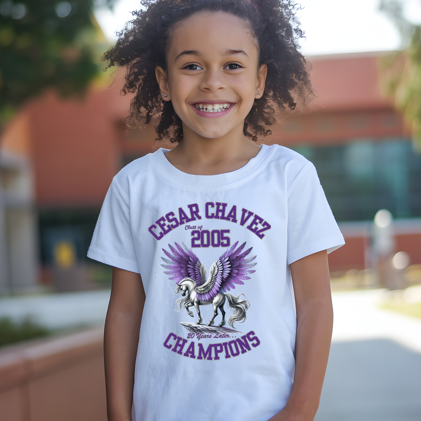 🎓KIDS Size Cesar Chavez High School Class of 2005 Reunion T-Shirt