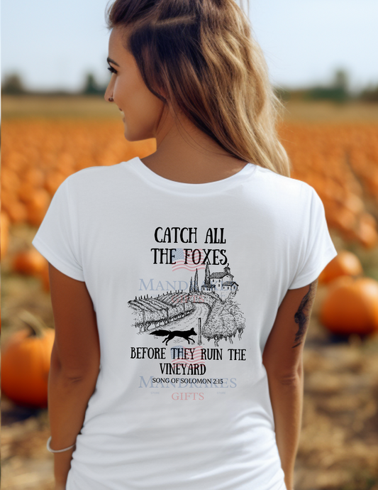Catch all the Foxes - Women's Scripture Tee
