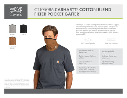 Carhartt Cotton Blend Filter Pocket Gaiter