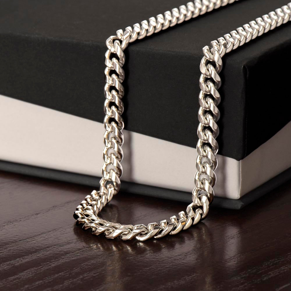 Cuban Link Chain Necklace, Gift, Boyfriend,  Gift for Men, Wedding Anniversary Gift for Him …BUY NOW