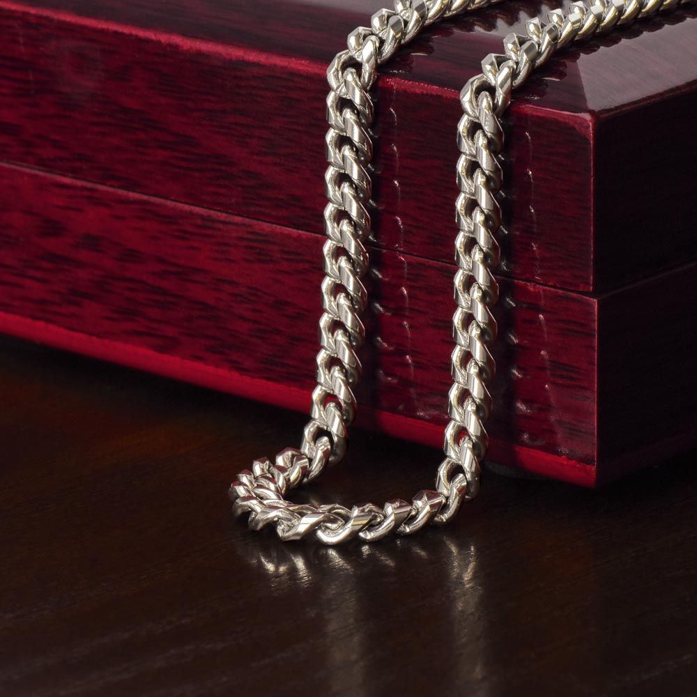 Cuban Link Chain Necklace, Gift, Boyfriend,  Gift for Men, Wedding Anniversary Gift for Him …BUY NOW