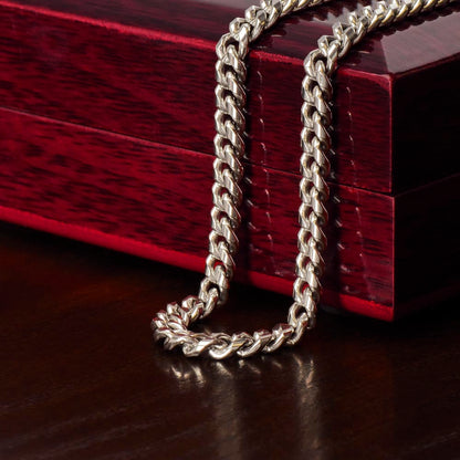 Cuban Link Chain Necklace, Gift, Boyfriend,  Gift for Men, Wedding Anniversary Gift for Him …BUY NOW