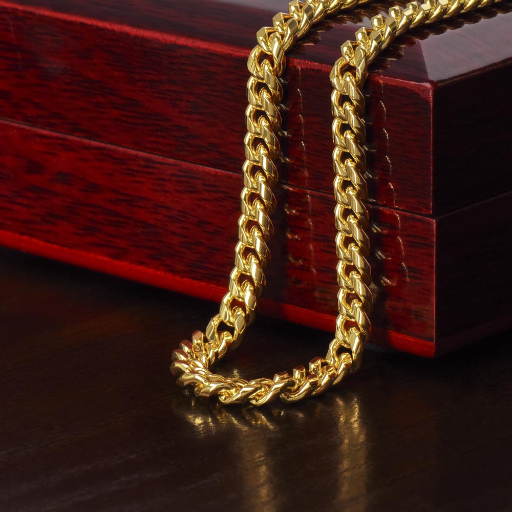 Cuban Link Chain Necklace, Gift, Boyfriend,  Gift for Men, Wedding Anniversary Gift for Him …BUY NOW