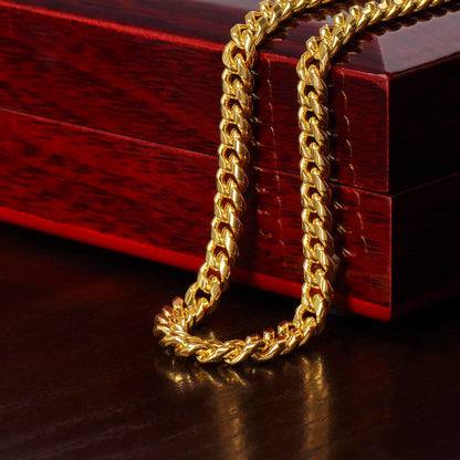Cuban Link Chain Necklace, Gift, Boyfriend,  Gift for Men, Wedding Anniversary Gift for Him …BUY NOW